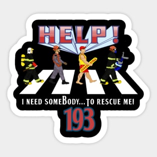 Help! Firefighters Sticker